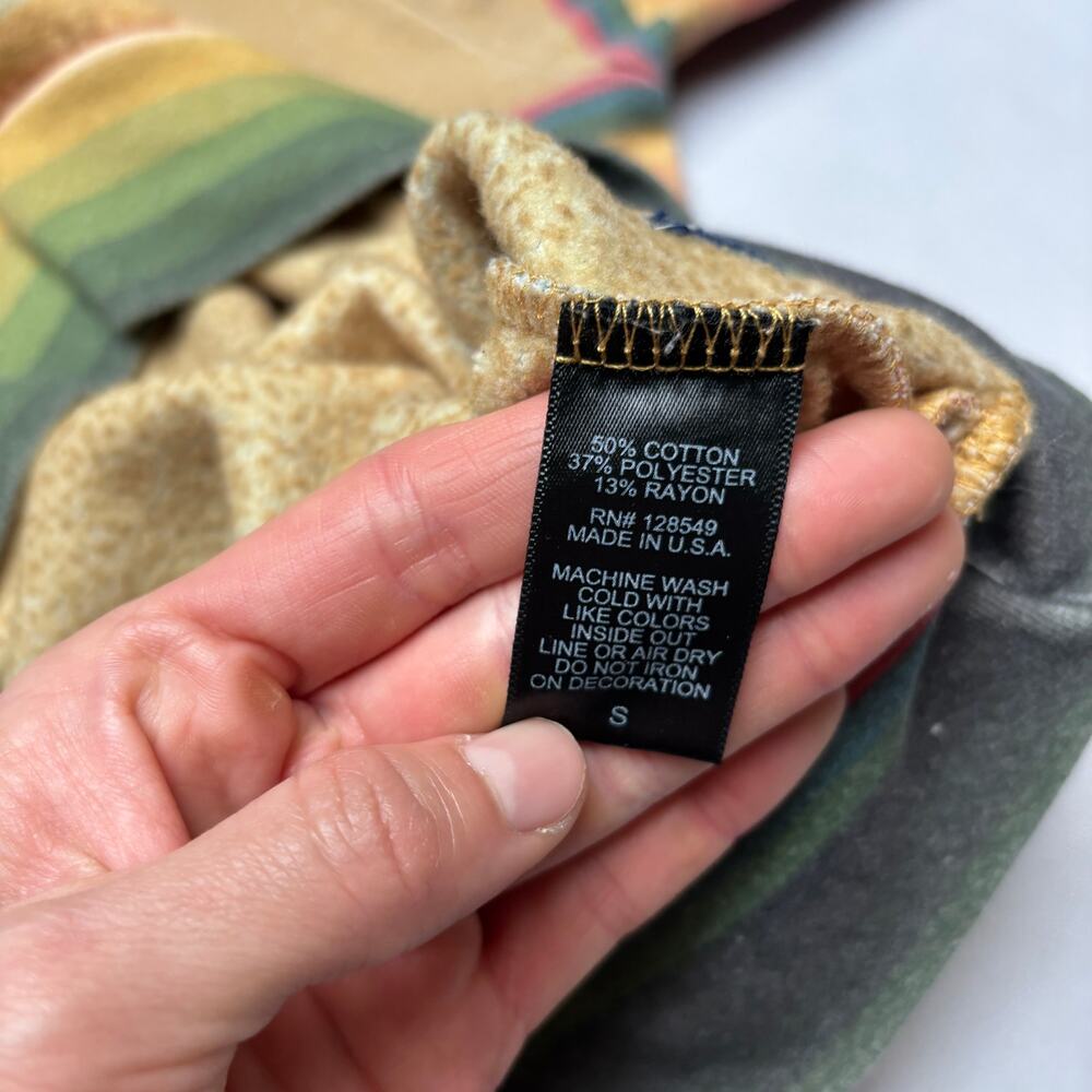 Aviator Nation Tulum Bolt Stitch Crewneck Sweatshirt Serape Stripe Small - Picture 7 of 9
